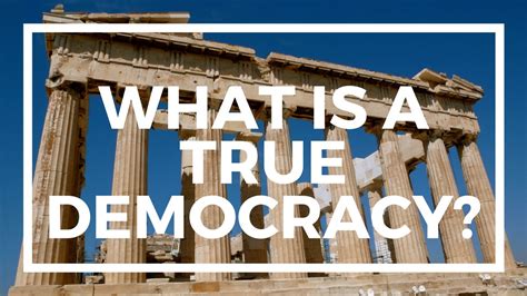 democracy quizlet|which of the following is true about a democracy.